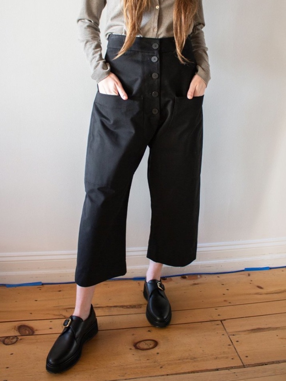 Studio Nicholson Taupo Pants in Black